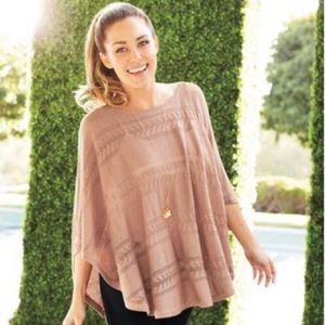 Lauren Conrad Light Weight Pink Poncho Size L/XL